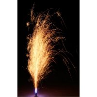 Fontäne, 30 s, 3 m, gold mit blauer Basis T1