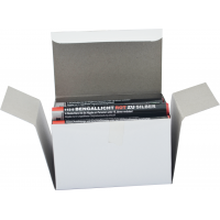 Bengallicht Rot zu Silber, 25er Pack T1