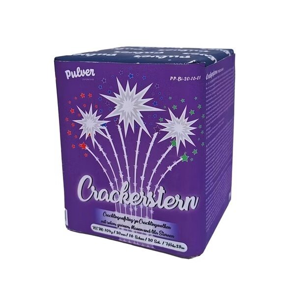 Crackerstern, 16 Schuss