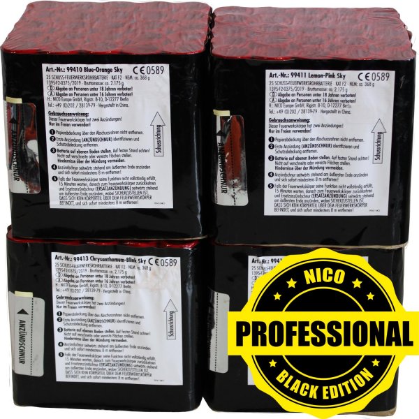 Chrysanthemum-Blink Sky,  25 Schuss