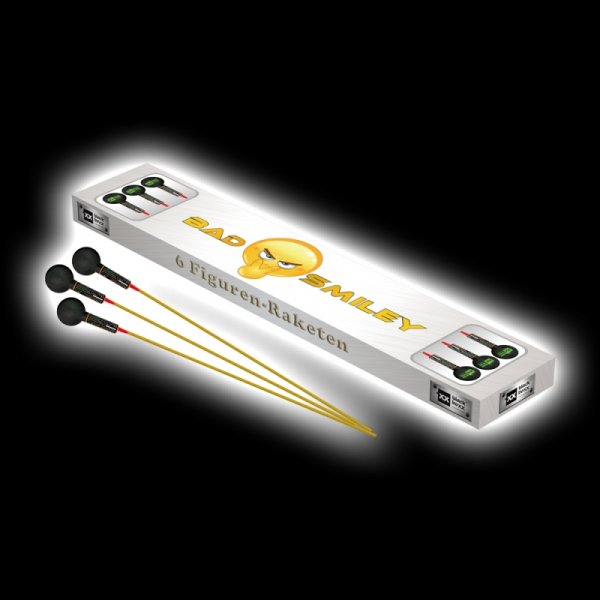 Bad Smiley Kugelrakete, 6 Stk