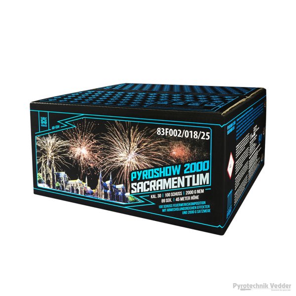 Pyroshow 2000 Sacramentum, 100 Schuss