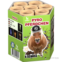 Pyro Pferdchen, 6 Schuss